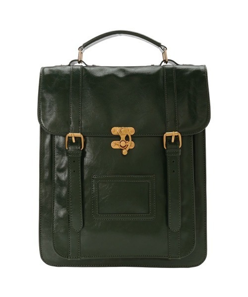 F i.n.t（フィント）の「ダブルベルト縦型サッチェルバッグ/fint