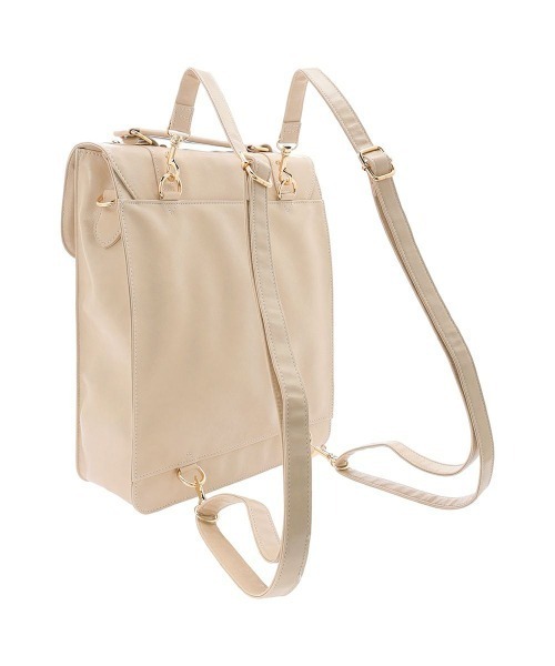 F i.n.t(フィント)の「ダブルベルト縦型サッチェルバッグ/fint(ハンドバッグ・レディース・ブラウン/アイボリー/グリーン・FREE)」の20枚目の写真