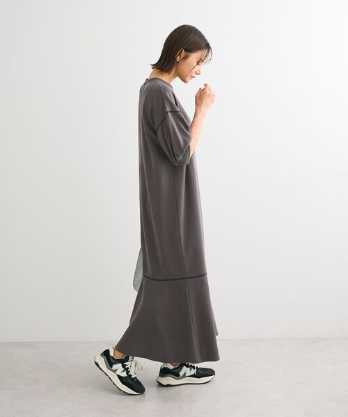 Petit fleur（プチフルール）の「・Petit Fleur カラーstウラケワンピース（ワンピース・レディース・ブラック/杢グレー/チャコールグレー・FREE）」の7枚目の写真