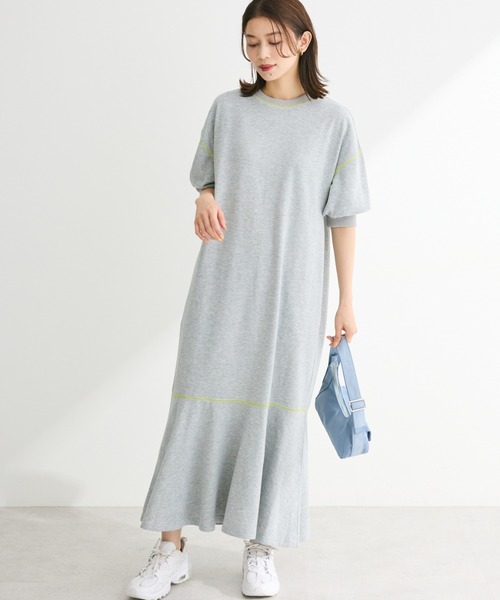 Petit fleur（プチフルール）の「・Petit Fleur カラーstウラケワンピース（ワンピース・レディース・ブラック/杢グレー/チャコールグレー・FREE）」の3枚目の写真