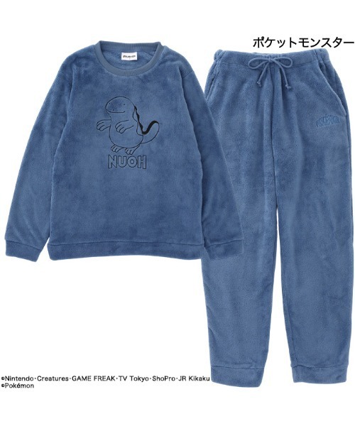 ポケットモンスター(ポケットモンスター)の「【完売】《ポケットモンスター》 ポケモン フリース ルームウェア パジャマ(ルームウェア/パジャマ・メンズ・グリーン/ブラウン/ベージュ/ブルー/グレー/アイボリー・L/M)」の6枚目の写真