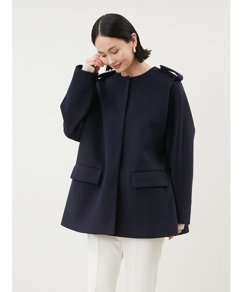 Mila Owen（ミラオーウェン）の「エポレット付きAラインコート（ノー