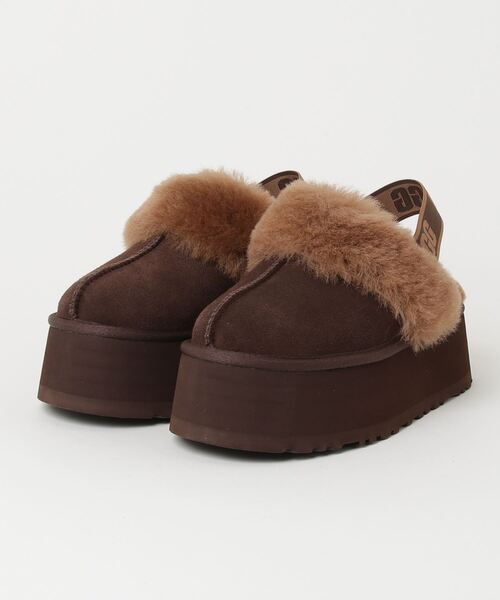 UGG（アグ）の「UGG（アグ）Funkette/111347/（サンダル・レディース・ブラック/ベージュ/ブラウン・6/8/7）」の2枚目の写真