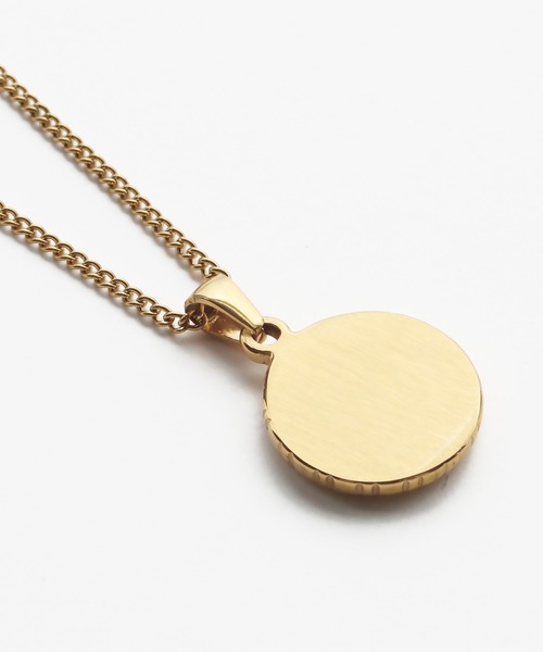 金属アレルギー対応 メダリオンステンレスネックレス