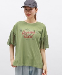 LAKOLE | 袖メッシュアソートロゴT / 143177(Tシャツ/カットソー)