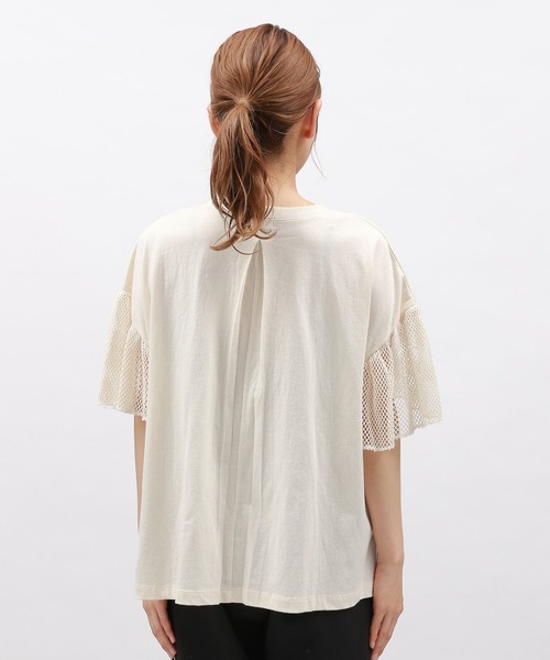 LAKOLE（ラコレ）の「袖メッシュアソートロゴT / 143177（Tシャツ/カットソー・レディース・グリーン/チャコール/アイボリー・FREE）」の22枚目の写真