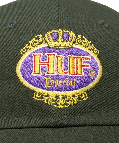 HUF(ハフ)の「ESPECIAL 6 PANEL CV HAT / HUF ハフ キャップ 帽子(キャップ・メンズ・ダークグリーン/ブラック・O/S)」の9枚目の写真