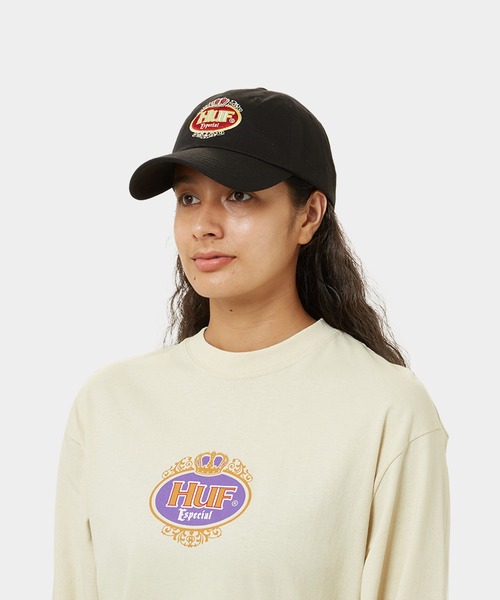 HUF(ハフ)の「ESPECIAL 6 PANEL CV HAT / HUF ハフ キャップ 帽子(キャップ・メンズ・ダークグリーン/ブラック・O/S)」の7枚目の写真