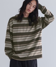 マルチボーダーロングスリーブTシャツ