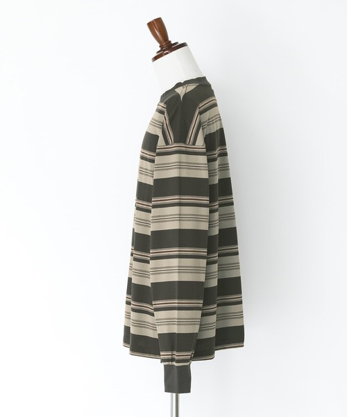 n'OrLABEL（ノアールレーベル）の「『マルチボーダーロングスリーブTシャツ』（Tシャツ/カットソー・メンズ・ネイビー/チャコール・L/M）」の17枚目の写真