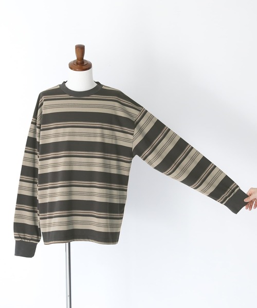 マルチボーダーロングスリーブTシャツ』（Tシャツ/カットソー