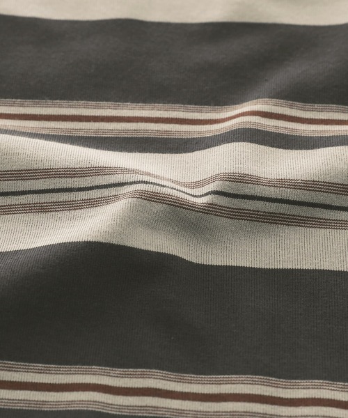 n'OrLABEL（ノアールレーベル）の「『マルチボーダーロングスリーブTシャツ』（Tシャツ/カットソー・メンズ・ネイビー/チャコール・L/M）」の20枚目の写真