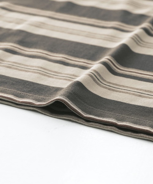 n'OrLABEL（ノアールレーベル）の「『マルチボーダーロングスリーブTシャツ』（Tシャツ/カットソー・メンズ・ネイビー/チャコール・L/M）」の21枚目の写真