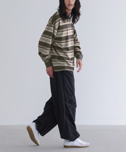 n'OrLABEL(ノアールレーベル)の「マルチボーダーロングスリーブTシャツ(Tシャツ/カットソー・メンズ・ネイビー/チャコール・L/M)」の22枚目の写真