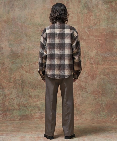 MSML（エムエスエムエル）の「CHECK SNAP BUTTON SHIRT