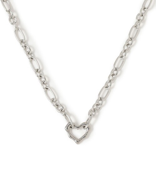 Ray BEAMS（レイビームス）の「ステンレス ニュアンス ハート ネックレス（ネックレス・レディース・シルバー・ONE SIZE）」の2枚目の写真