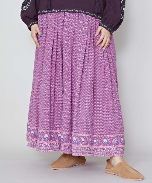 チャイハネ(チャイハネ)の「【チャイハネ】チャリタリスカート(スカート・レディース・ホワイト/カーキ/ピンク・FREE)」の8枚目の写真