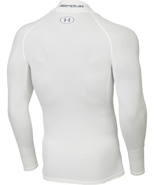 UNDER ARMOUR（アンダーアーマー）の「UAヒートギアアーマー ロングスリーブ モックネック シャツ（トレーニング/メンズ）（Tシャツ/カットソー・メンズ・レッド/ブラック/ホワイト/ネイビー・M/L/2XL/S/XL/3XL）」の7枚目の写真