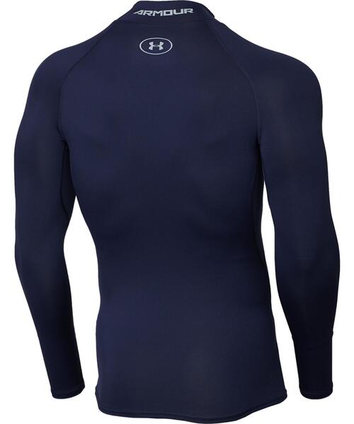 UNDER ARMOUR（アンダーアーマー）の「UAヒートギアアーマー ロングスリーブ モックネック シャツ（トレーニング/メンズ）（Tシャツ/カットソー・メンズ・レッド/ブラック/ホワイト/ネイビー・M/L/2XL/S/XL/3XL）」の9枚目の写真