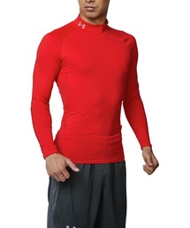 UNDER ARMOUR（アンダーアーマー）の「UAヒートギアアーマー ロングスリーブ モック シャツ(トレーニング メンズ)（Tシャツ/カットソー）」