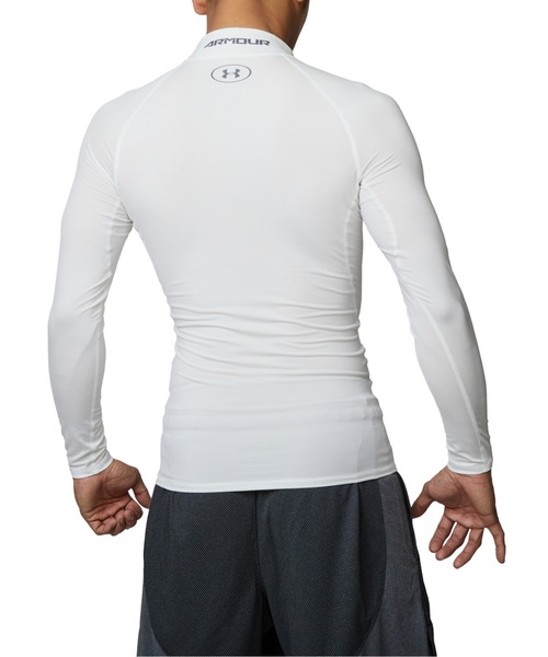 UNDER ARMOUR（アンダーアーマー）の「UAヒートギアアーマー ロングスリーブ モックネック シャツ（トレーニング/メンズ）（Tシャツ/カットソー・メンズ・レッド/ブラック/ホワイト/ネイビー・M/L/2XL/S/XL/3XL）」の14枚目の写真