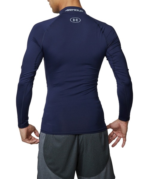 UNDER ARMOUR（アンダーアーマー）の「UAヒートギアアーマー ロングスリーブ モックネック シャツ（トレーニング/メンズ）（Tシャツ/カットソー・メンズ・レッド/ブラック/ホワイト/ネイビー・M/L/2XL/S/XL/3XL）」の20枚目の写真