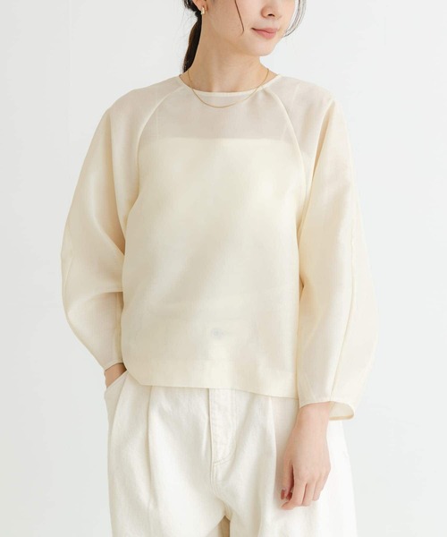 セール】『MADE IN JAPAN』オーガンジーブラウス（Tシャツ/カットソー