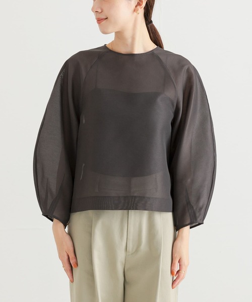 【アーバンリサーチ】『MADE IN JAPAN』オーガンジーブラウス URBAN RESEARCH｜『MADE IN JAPAN』オーガンジーブラウス