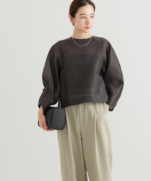【アーバンリサーチ】『MADE IN JAPAN』オーガンジーブラウス URBAN RESEARCH｜『MADE IN JAPAN』オーガンジーブラウス