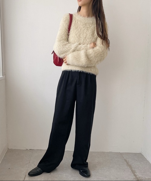 United store(ユナイテッドストア)の「ハイウエストスラックス(スラックス・レディース・モカ/ホワイト/ブラック・M/L)」の18枚目の写真