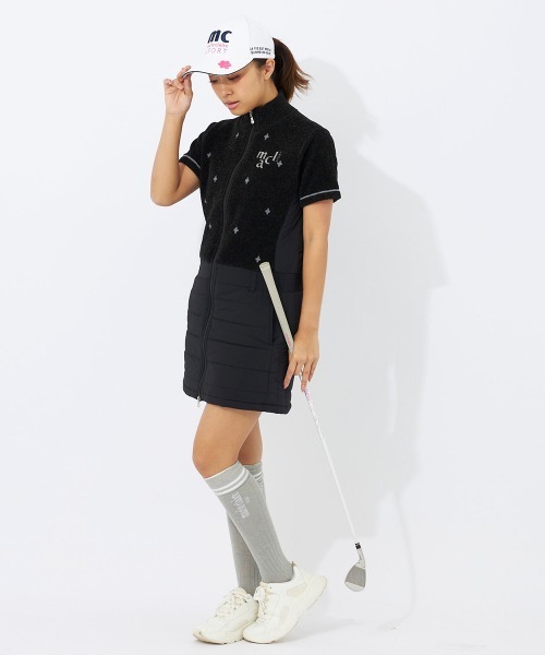 marie claire(マリ・クレール)の「【marie claire/マリ.クレール】レディースニット×中綿ワンピース ゴルフ(ワンピース・レディース・ブラック・MEDIUM/LARGE/X-LARGE)」の12枚目の写真
