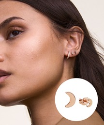 Moon Stud Earring レーディスピアス ローズゴールド／シルバー／ゴールド 片耳用