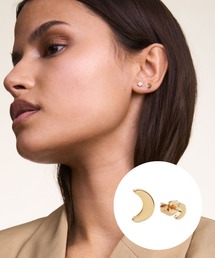 Moon Stud Earring レーディスピアス ローズゴールド/シルバー/ゴールド 片耳用