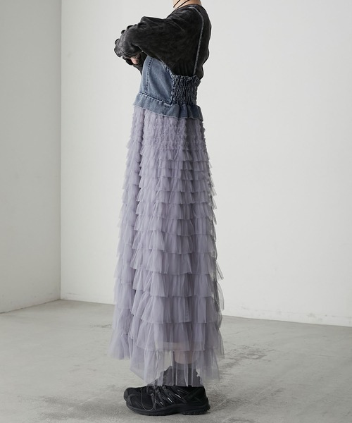 ボリュームフリルバリエーションワンピース poiregnee（ポワニェ）の「ボリュームフリルワンピース