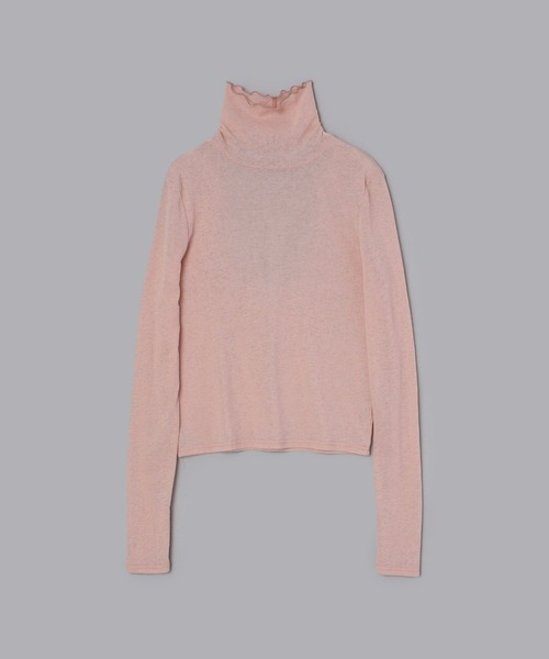 Olu.（オルドット）の「シアーバックオープンプルオーバー（Tシャツ/カットソー・レディース・ピンクベージュ/ライトブルー/ブラック・FREE）」の4枚目の写真