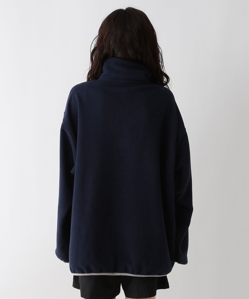 DISCUS（ディスカス）の「DISCUS/ディスカス フリースハーフジップ（スウェット・レディース・ネイビー/ホワイト/ブルー/オレンジ・FREE）」の8枚目の写真