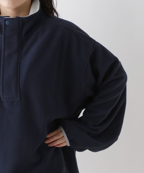 DISCUS（ディスカス）の「DISCUS/ディスカス フリースハーフジップ（スウェット・レディース・ネイビー/ホワイト/ブルー/オレンジ・FREE）」の10枚目の写真