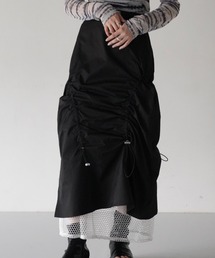 Uenui | 【ZOZO限定】ナイロン メッシュ レイヤード スカート ツーウェイ 2way(スカート)