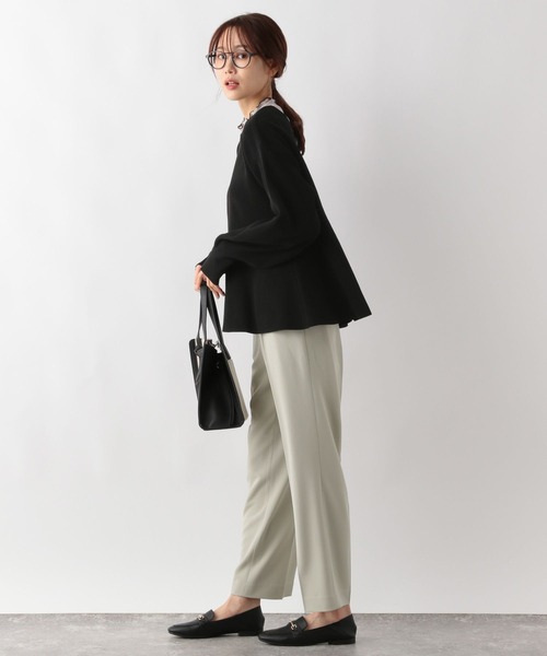 GLOBAL WORK（グローバルワーク）の「リッチライト2WAYペプラム/133016（ニット/セーター・レディース・ブラック/ライトグレー・FREE）」の10枚目の写真