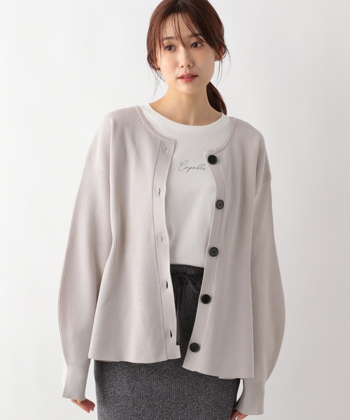 GLOBAL WORK（グローバルワーク）の「リッチライト2WAYペプラム/133016（ニット/セーター・レディース・ブラック/ライトグレー・FREE）」の16枚目の写真