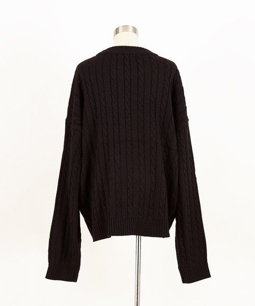 a.p.o.v. -ankoROCK's select- ケーブル編みニットオーバーサイズ