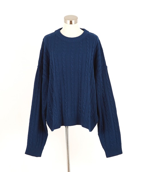 a.p.o.v. -ankoROCK's select- ケーブル編みニットオーバーサイズ