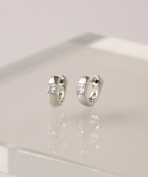 CALIN　STANDARD（カリンスタンダード）の「◆金属アレルギー対応◆◆made in japan◆【片手でスムースワンタッチ】ストーン　ミニスムースピアス（ピアス（両耳用）・レディース・ゴールド/ピンクゴールド/シルバー・FREE）」の12枚目の写真