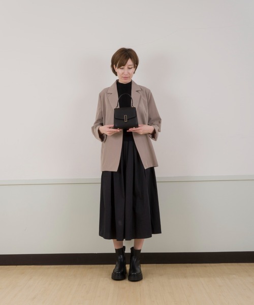 GIANNI NOTARO(ジャンニノターロ)の「【GIANNI NOTARO /ジャンニ ノターロ 】ハンドバッグ ショルダーバッグ 本革(ショルダーバッグ・レディース・ブラック/ホワイト・FREE)」の10枚目の写真