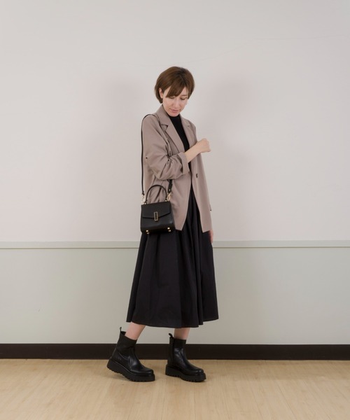 GIANNI NOTARO(ジャンニノターロ)の「【GIANNI NOTARO /ジャンニ ノターロ 】ハンドバッグ ショルダーバッグ 本革(ショルダーバッグ・レディース・ブラック/ホワイト・FREE)」の7枚目の写真