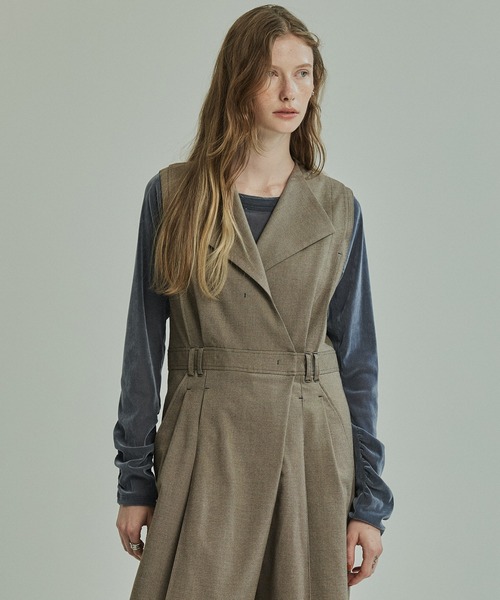 新品PUBLIC TOKYOシャーリングドロストベスト PUBLIC TOKYO