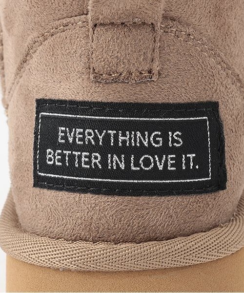 by LOVEiT（バイラビット）の「ムートンブーツ（スニーカー・キッズ・グレイッシュベージュ/ブラック・24cm/23cm/22cm/21cm）」の6枚目の写真