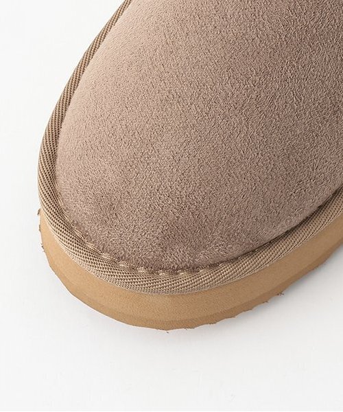 by LOVEiT（バイラビット）の「ムートンブーツ（スニーカー・キッズ・グレイッシュベージュ/ブラック・24cm/23cm/22cm/21cm）」の7枚目の写真