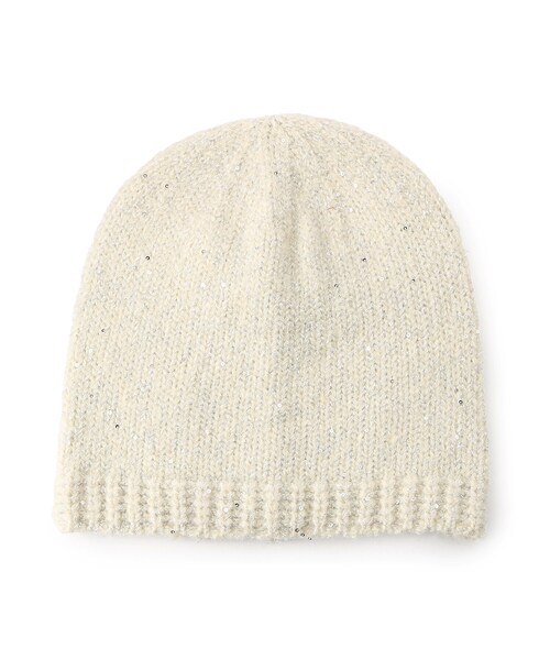 grove（グローブ）の「◆スパンコールニットワッチ（ニットキャップ/ビーニー・レディース・グレー/ブラック/アイボリー・00）」の2枚目の写真