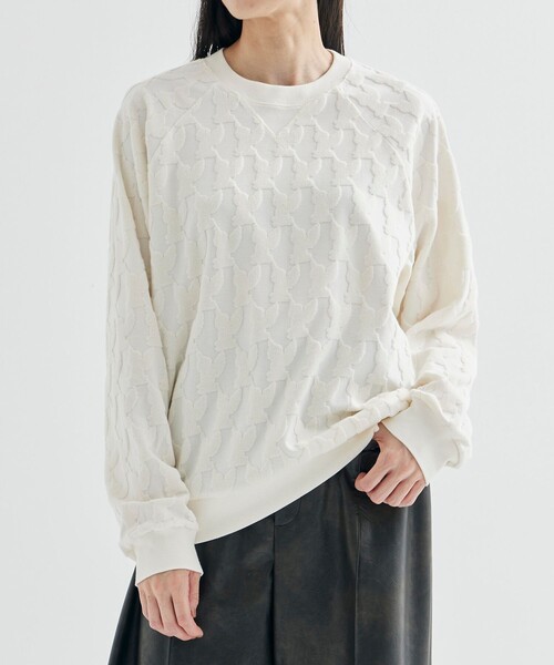 MASU/エムエーエスユー】ANGEL PILE JACQUARD SWEATSHIRT